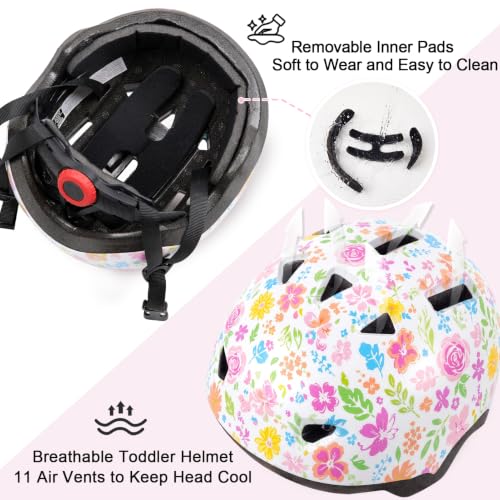 Image of Toddler Helmet, Adjustable Kids Bike Helmet for Ages 1-3-8 | Lightweight Baby Infant Helmet, Toddler Bike Helmets for Boys Girls for Balance Bike, Scooter, Cycling, Skateboard