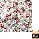 100 Love Hearts Mini Rolls Candy Sweets, 100 Pack Bulk Bag Assorted Sweet Pick and Mix for Parties, Gifts, and Sharing