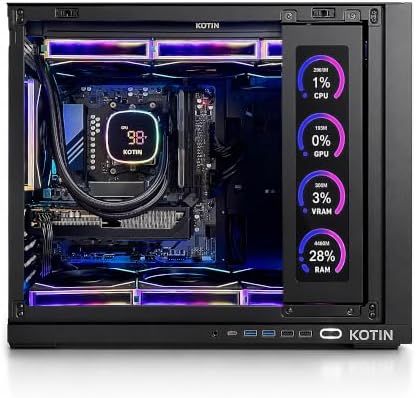 KOTIN Prebuilt Gaming PC, Ryzen 7 9700X, 16GB DDR5, RTX 5060 8GB, 1TB SSD - 1