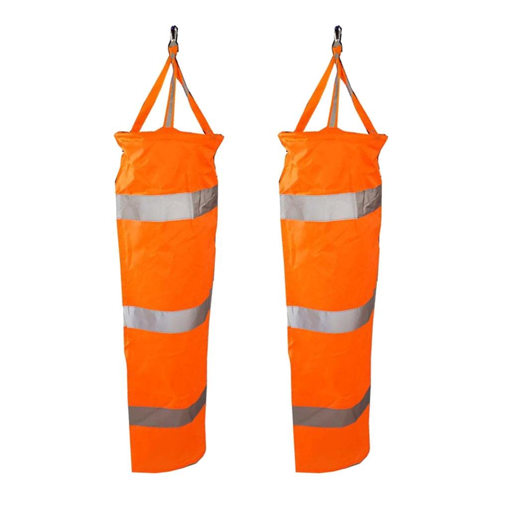 VELURA 2pcs Airport Windsock Outdoor Wind Sock Bag Reflective Belt Grommet 80cm|2 Pieces Windsock| Windmills & Wind Spinners| Yard, Garden & Outdoor Living-image-8