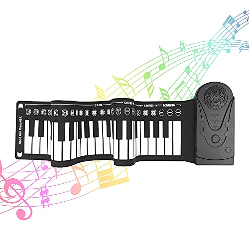 Sunydog-49 Touches Roll Up Piano Pliable Portable Hand Roll Piano avec Haut-Parleur intégré pour Enfants/Adultes/débutants - Les Beatles, Paul McCartney, John Lennon, RIngo Starr, George Harrison Sunydog-49 Touches Roll Up Piano Pliable Portable Hand Roll Piano avec Haut-Parleur intégré pour Enfants/Adultes/débutants – Image 6