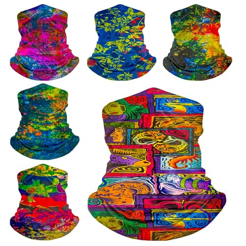 Image of Pack Neck Gaiters Tube UV Face Mask Bandana Balaclava Shiesty Magic Scarf Headwear Headbands Wraps for Women Men