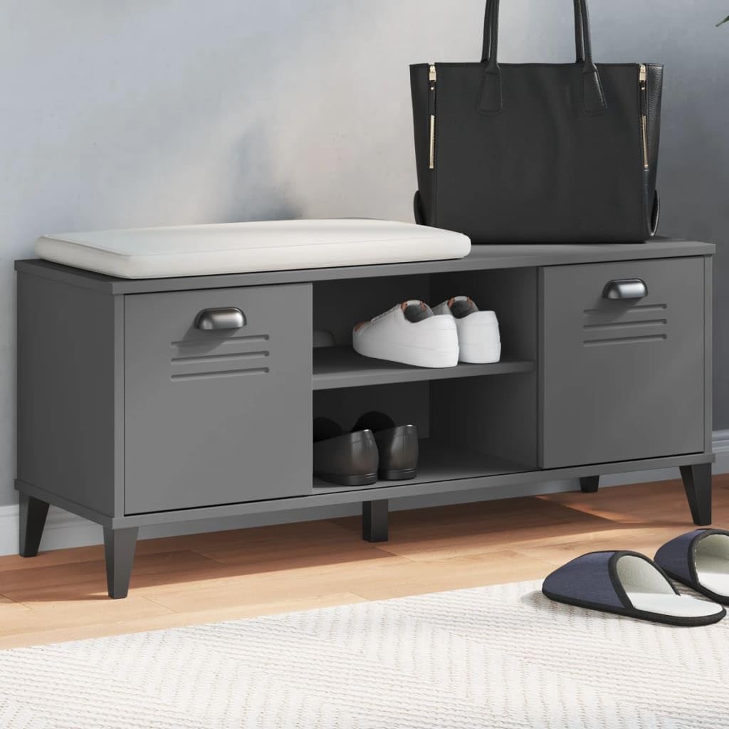 VIKEN stojak na buty szary antracyt 106 x 35 x 45 cm drewno wielowarstwowe