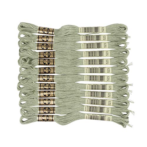 Image of DMC 6-Strand Embroidery Cotton Floss, Light Fern Green