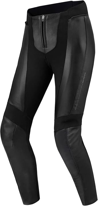 SHIMA Monaco 2.0 Motorcycle Pants for Women Airforce Protectors Knee Motorbike Armoured Trousers Lightweight Protective Pant Stretch Reinforced Armored Bike Trousers, Black, XL
