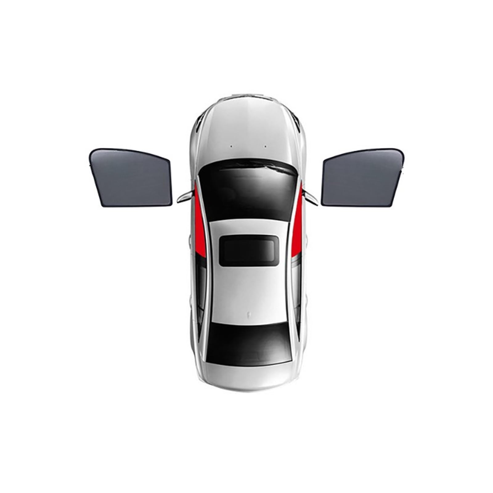 Parasole Macchina Per Jeep Per COMPASS MP 2017-2023 Magnetico Finestrino Laterale Anteriore Posteriore Parabrezza Tenda Auto Parasole Scudo Auto Parasole (Misurare : 2PCS Front window)