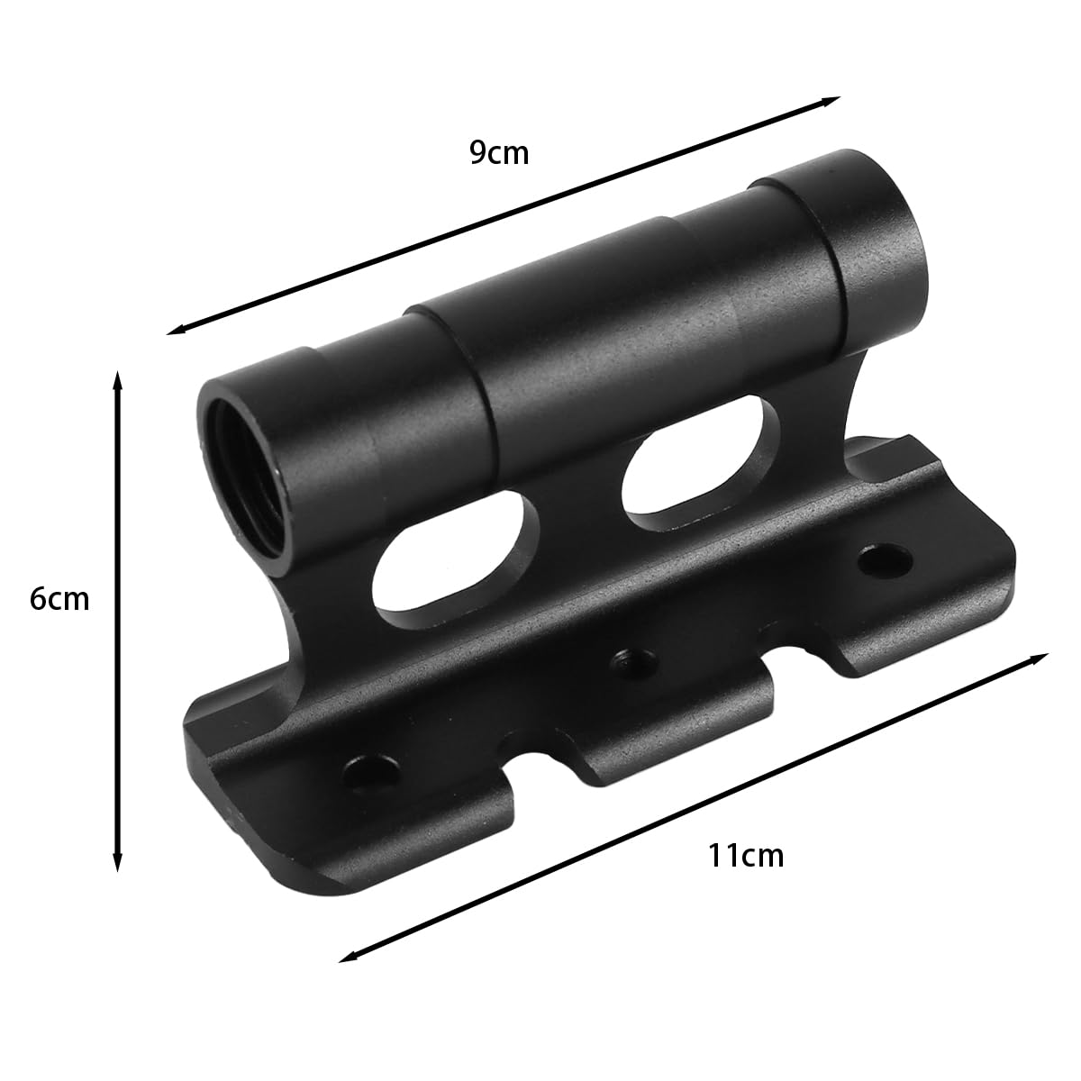 Staffa forcella bici da 2 pezzi - Adattatori per perno passante a sgancio rapido in alluminio per portapacchi, camion, camper, 8 per assi M5/M12/M15, installazione senza attrezzi da 110 mm