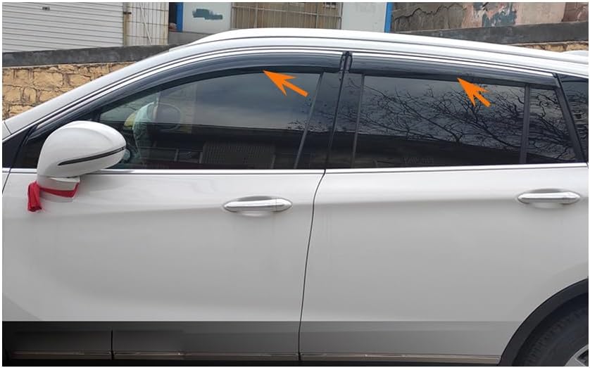 4Pcs New Car Window Visor Vent Sun Shade Rain Wind Deflectors Guard for Audi Q5 2018 2019 2020 2021 2022 2023 2024