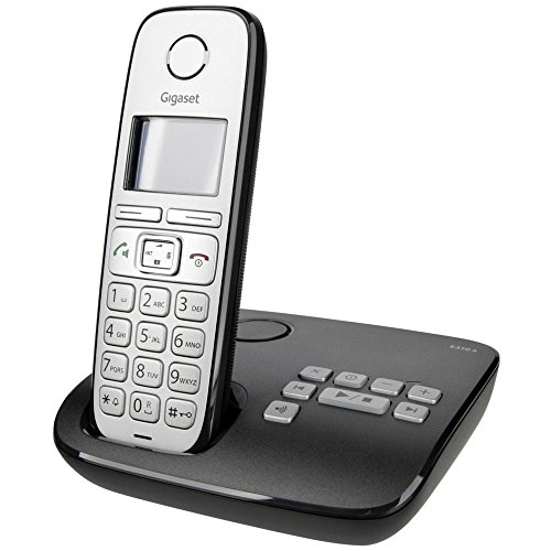 Gigaset E310A Telefon - Schnurlostelefon / Mobilteil - Grafik Display - Grosse Tasten Telefon - Anrufbeantworter - Freisprechfunktion - Analog Telefon - Anthrazit