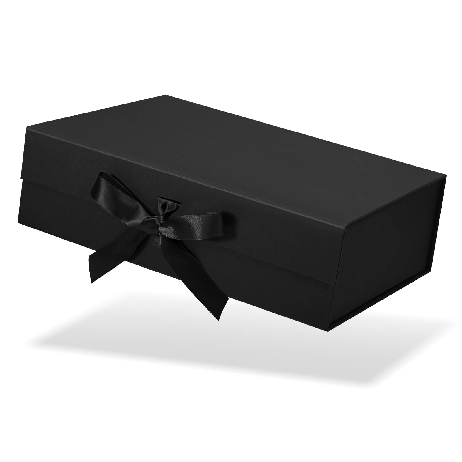 Gift Box with Magnetic, 10.5x7.5x3.1 Inches Gift Box with Lid & Ribbons, Gift Boxes for Valentine's Day, Mother's Day, Christmas, Birthday, Wedding, Graduation