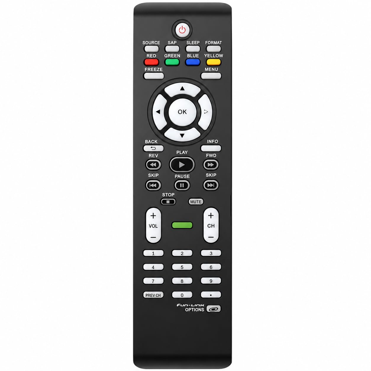 Télécommande de rechange pour TV Magnavox noire sans configuration - 7