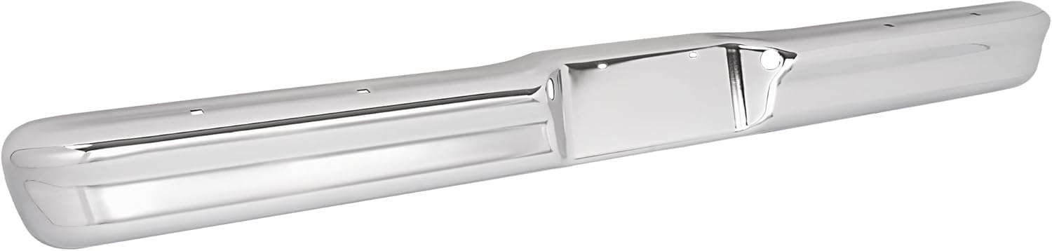 Rear Step Bumper Compatible with 1973-1979 Ford F100 F150 F250 Styleside Bed 1978-1979 Ford Bronco Bumper Face Bar Steel Chrome Silvery