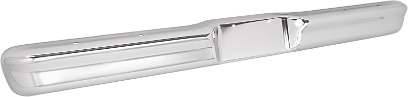 Rear Step Bumper Compatible with 1973-1979 Ford F100 F150 F250 Styleside Bed 1978-1979 Ford Bronco Bumper Face Bar Steel Chrome Silvery