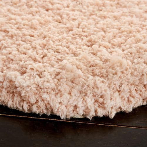 Tapete redondo de 6 pies color rosa Blush/Pink miniatura 3