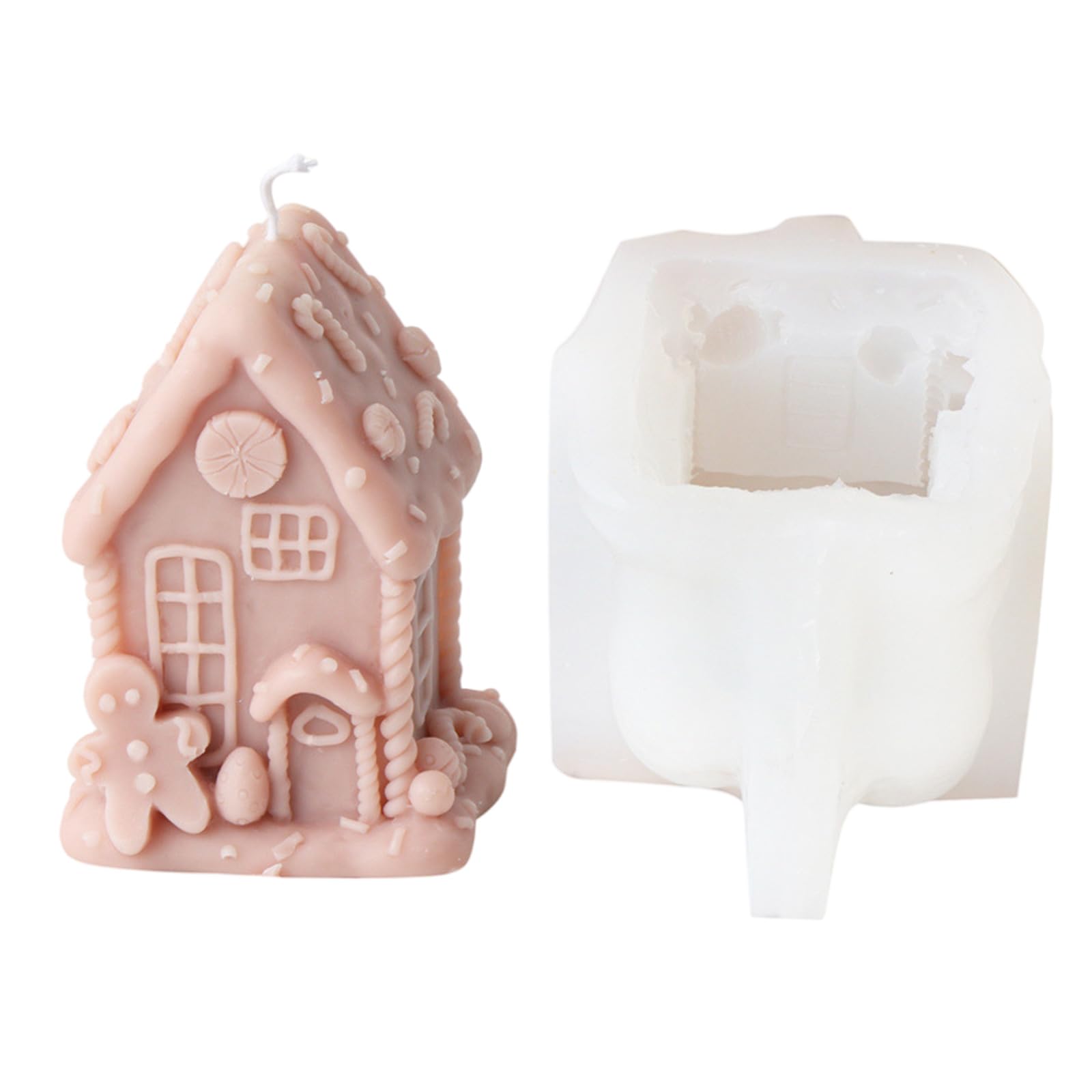 Moules Silicone Maison, Moule En Silicone 4 Pièces Cœur, DIY Souvenirs 3D, Bougies, Plâtre, Décoration Intérieure, Gâteaux