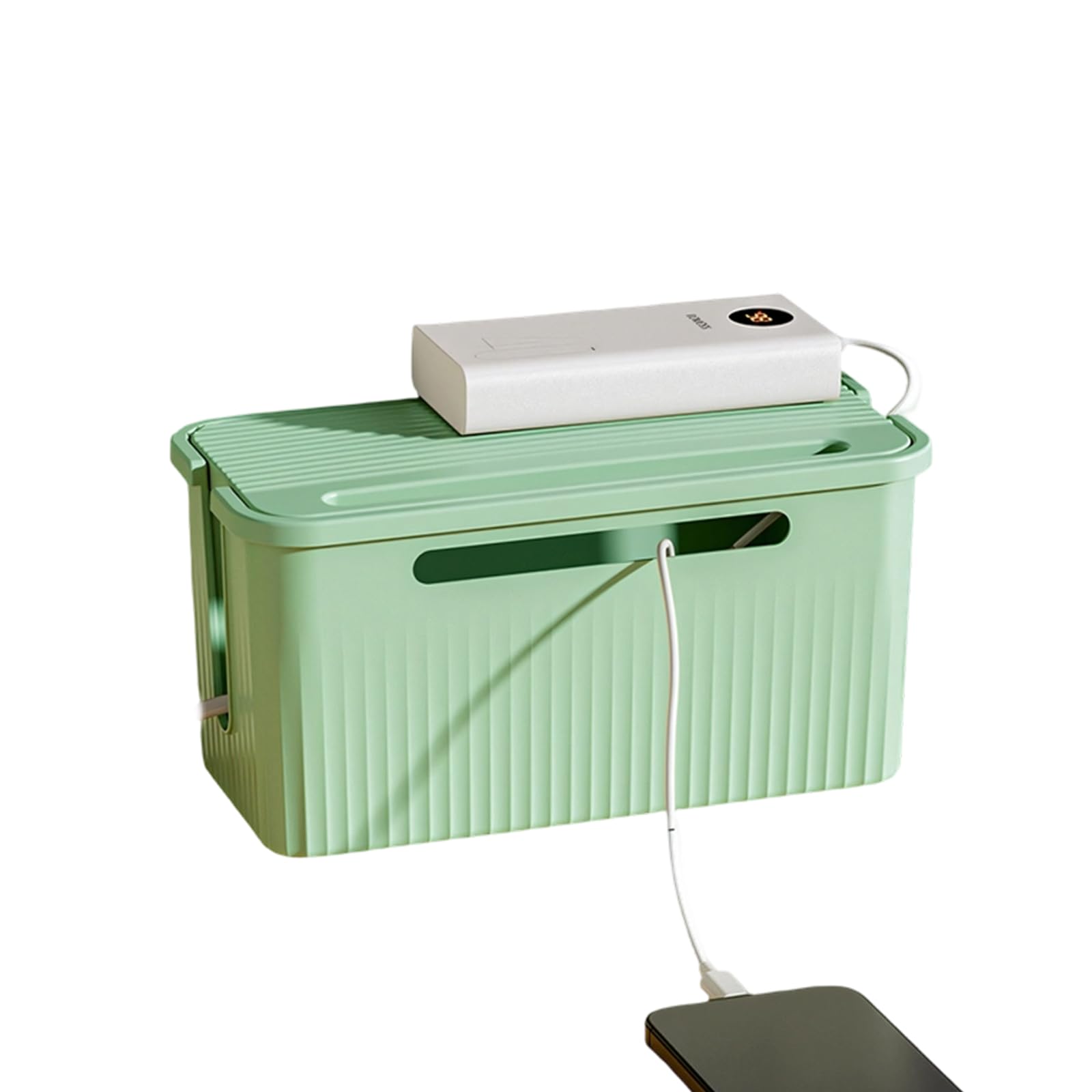 CRFFZ Cable Organizers with Ventilated Designs for Efficient Heat Dissipation and Neat Wire Arrangement Wire Manager Box for Home