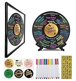 Vinyl Record 12' Decorations Guest Book & Frame For Display Birthday Party Guestbook Retirement Graduation Wedding Signature Board Alternative Sixteenth Eighteenth Parties Supplies Favors Decor Sign