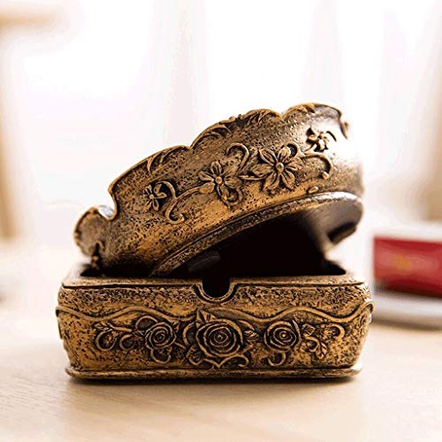 Asbakje Asbak Flower Vintage Style asbak Portable Anti-Scalding sigaar asbak Home Decoration voor Buiten Binnen (Color… - Image 4