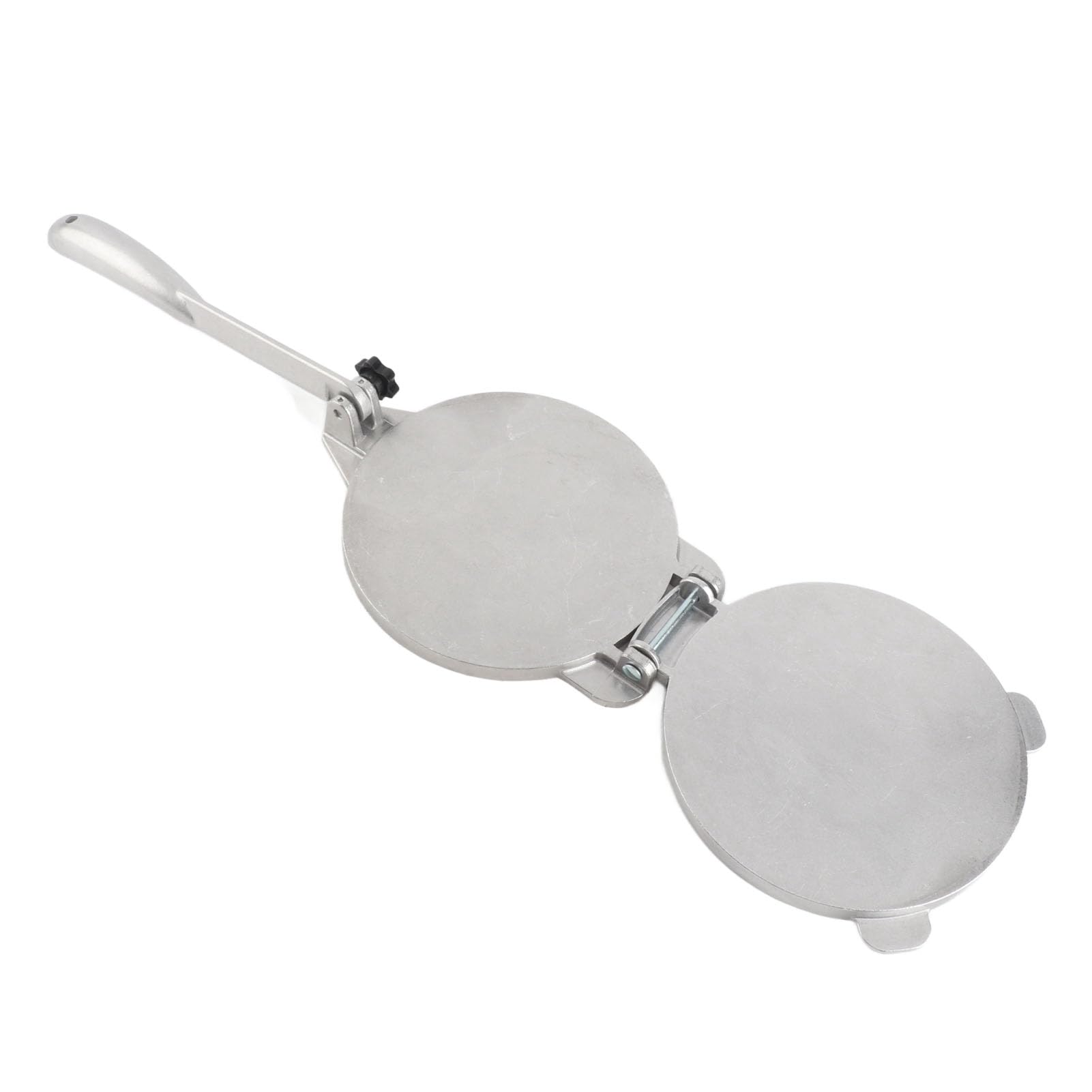 Walfront Aluminum Tortilla Press, Efficient and Multifunctional Tool for Making Chinese Cakes and Pastries for Home Use and Cooking Enthusiasts (16cm Silver)