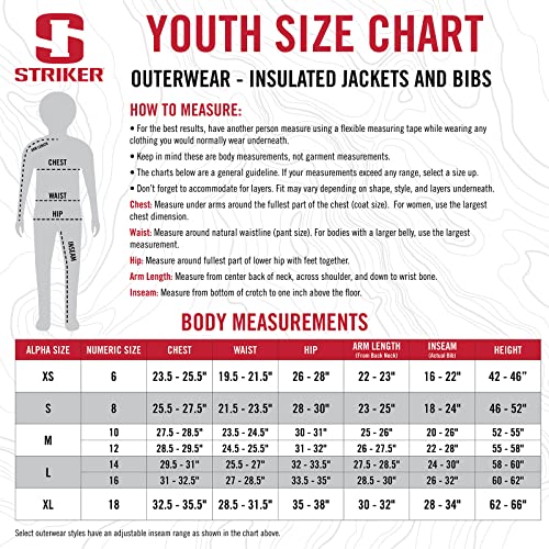 Striker Youth Predator Cold Weather Windproof Water-Resistant Breathable Outdoor Jacket With Sureflote Flotation Technology, Veil Stryk, 8 #TOP6