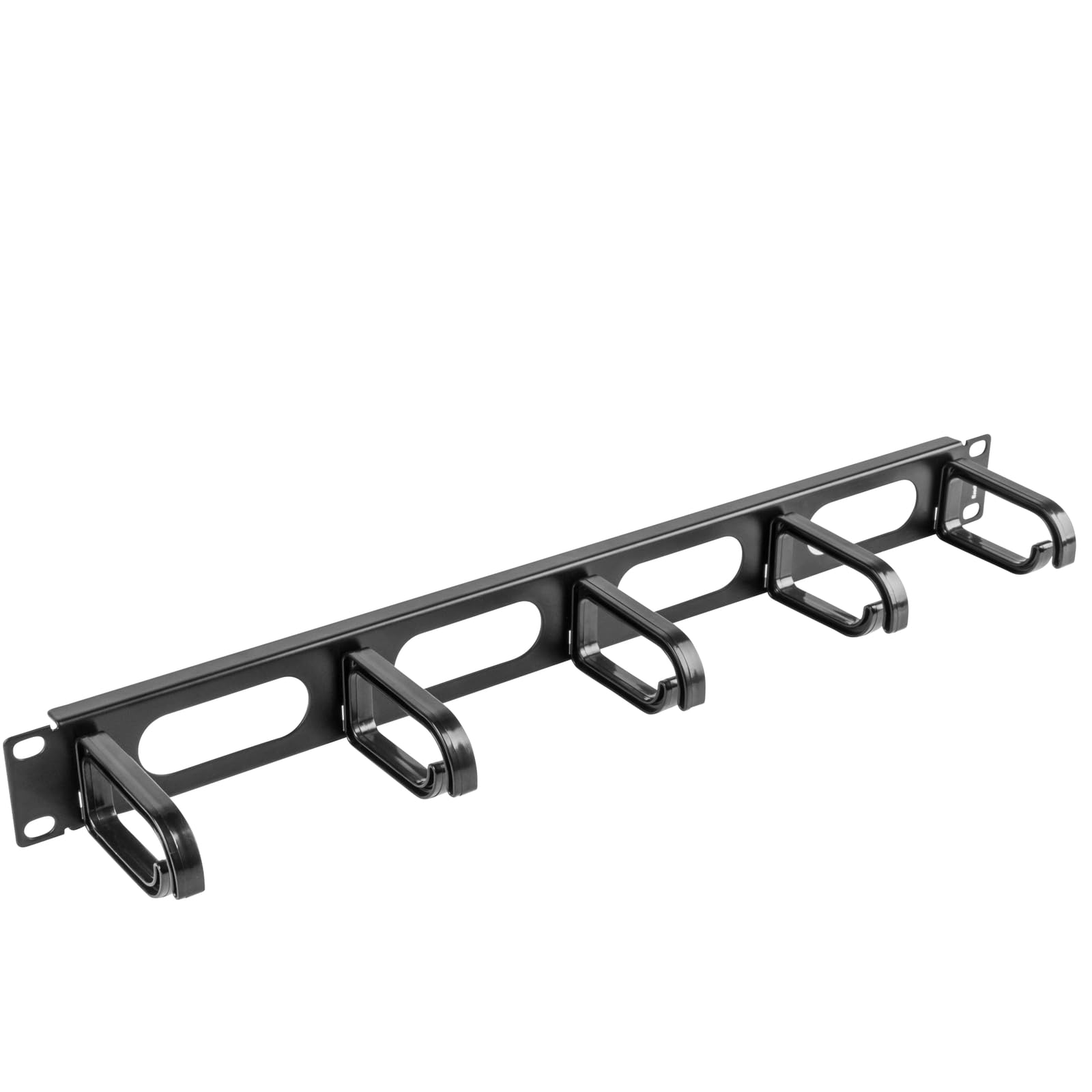 19 1U Cable Organizer with 5 Handles-Type B Black AK-1205-B