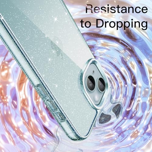 Image of JETech Glitter Case for iPhone 15, Blue