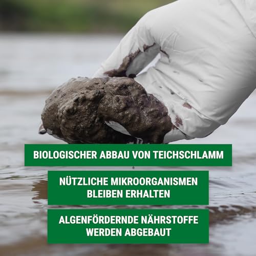 FIVE ELEMENTS Bio-Teichschlammentferner | 5,0 L | ideal fürs Frühjahr | 2025: Verbesserte Wirkung | Teichwasser-Klärung | flüssig