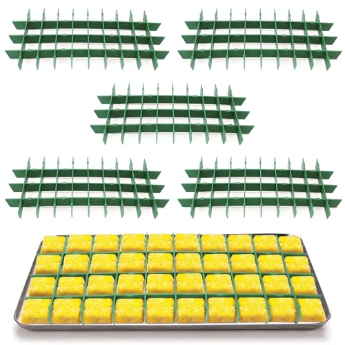 5 Sets Medium Freeze Dryer Tray Dividers, Compatible with Harvest Right Freeze Dryer, Trays Dividers Food Mold for Candy, Fruit, Vegetable, Cake Freeze Drying (Medium)