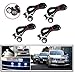 Produktbild 8 pcs Auto Motor 18 mm weiß LED Rücklicht Eagle Eye Tagfahrlicht DRL Backup
