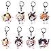 Juego de 8 Anime Haikyuu Llavero Haikyuu!! Llavero Acrílico Llavero Novedad Accesorio Hinata Shoyo Nishinoya Yuu doble Cara Transparente Accesorios para Bolso Estuche de Llaves Escolar Estuche