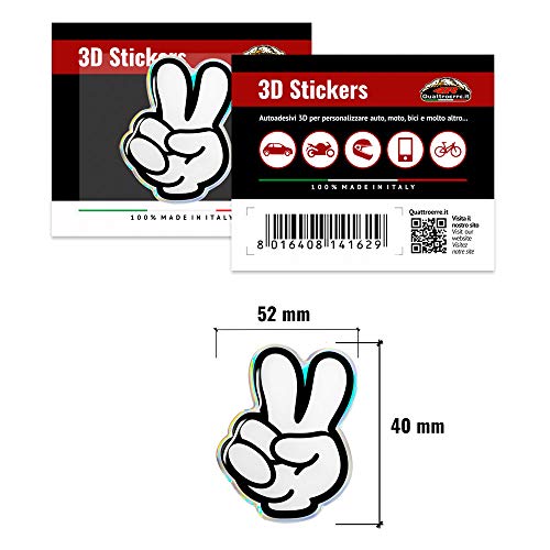 Image of Quattroerre 3D Sticker Wave Biker