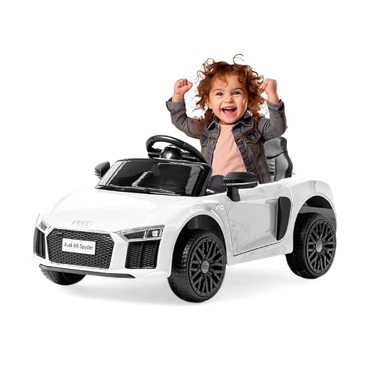 Audi R8 Spyder - Auto Elettrica Bianca