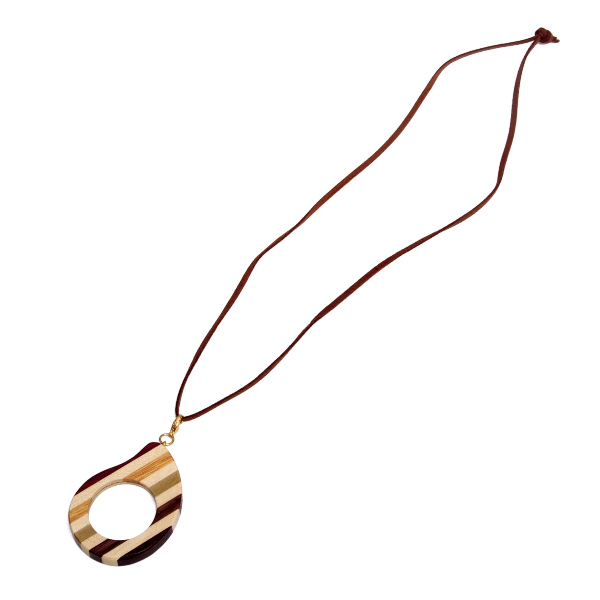 Nezame Japan Marquetry Pendant Loupe Made in