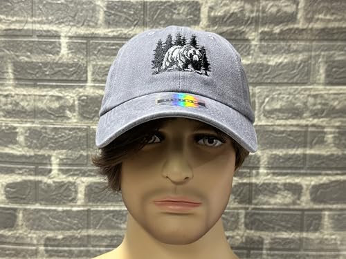 Image of Embroidered Animal Hat Gift for Men Women, Adjustable Baseball Cap | Animal Lover Collection, Casual Outdoor Wear, Breathable Cotton Fabric, Adjustable Buckle Closure
