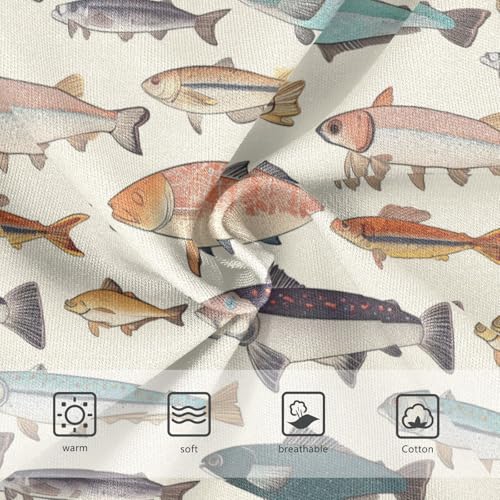 Wusikd Fishes Girls' Underwear Cotton Girls Briefs Soft Toddler Underwear 2T3