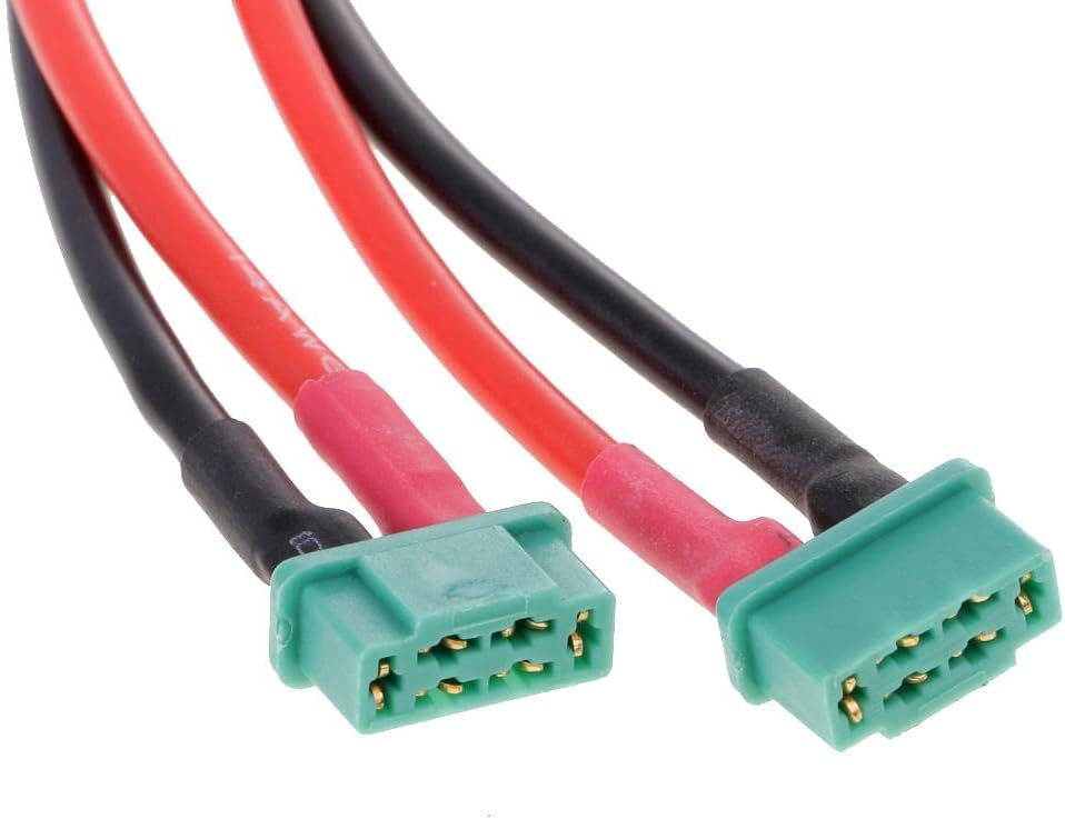2 Pcs MPX Multiplex Female Deans Male T Connector Battery 14AWG