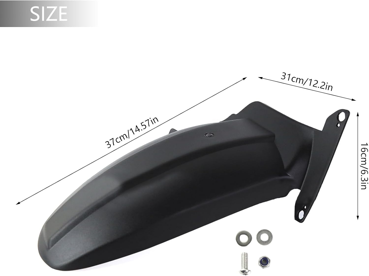 Easy Installation Motorbike Rear Extender Mudguard Splash Guard Mud Flap Dirt Shield