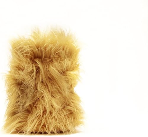 Miniatura 5 de Tela de piel sintética de pelo largo Gorilla Camel / 60 pulgadas de ancho/vendido por The Yard