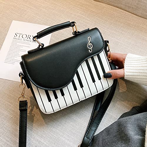 Unique Piano Crossbody PU Leather Note Shoulder Bag Purse4