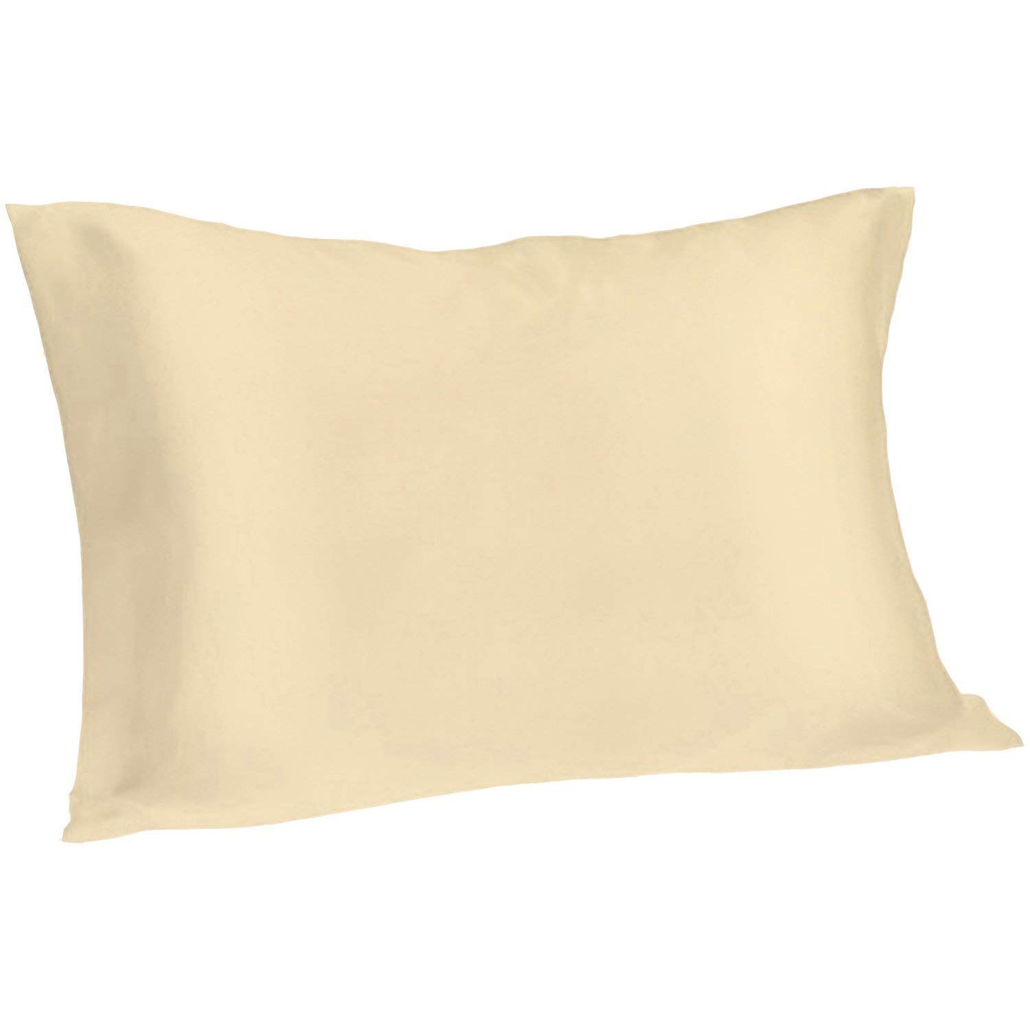 Spasilk Pure Silk Pillowcase, Charmeuse Silk Pillowcase, Hypoallergenic Pillowcase, Queen Sized, Gold