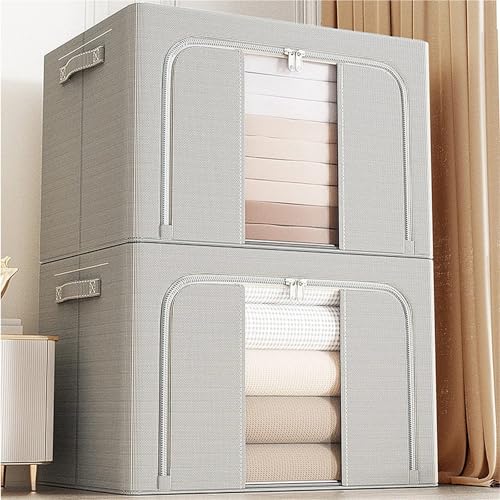 Bac de rangement pliable 66L pour optimiser les placards encombrés - 4