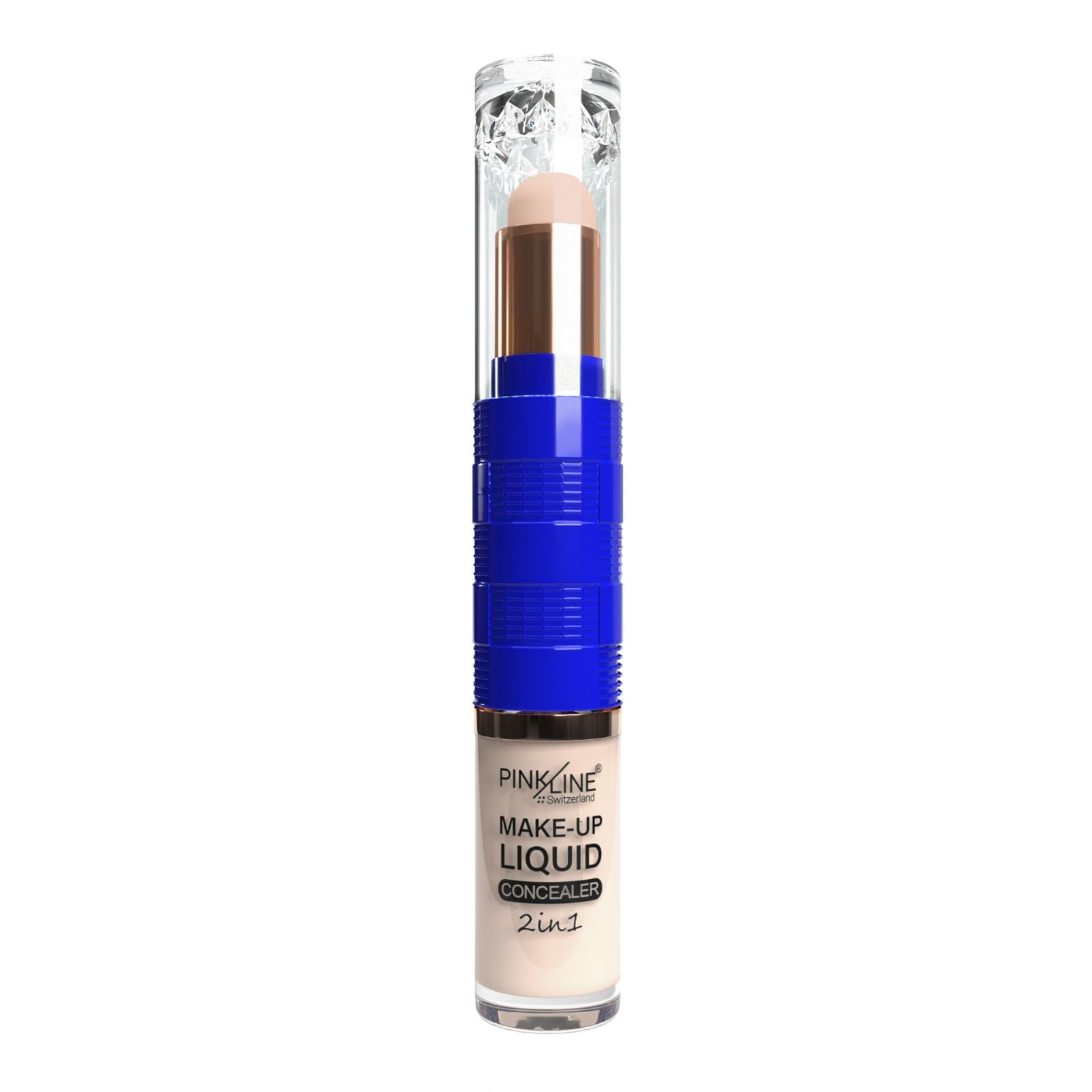 PINK LINE® Dual-ended 2 in 1 Liquid And Stick Concealer Wand, Full HD & High Pigmented Color Correcting Makeup for Under Eye, Blemish and Dark Circles Formulated in Switzerland (Shade-103)