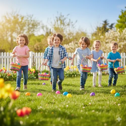 Fun Express 2 1/2" Mega Bulk 200 Pc. Toy-Filled Plastic Surprise Eggs - Colorful Multi-Purpose Party Favors, Classroom Rewards, Carnival Prizes & Event Giveaways — view 3