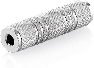deleyCON gniazdo jack 3,5mm na gniazdo jack 3,5mm - adapter audio łączący metalowe stereo