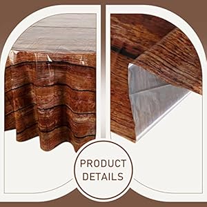Oudain 12 Pcs Wood Grain Round Tablecloth 84 Inch Rustic Plastic Table Cloth Waterproof Western Brown Table Cover Disposable Vintage Farmhouse Tablecloth for Kitchen Dinning Room Party (Dark Brown) Oudain 12 Pcs Wood Grain Round Tablecloth 84 Inch Rustic Plastic Table Cloth Waterproof Western Brown Table Cover Disposable Vintage Farmhouse Tablecloth for Kitchen Dinning Room Party Dark Brown
