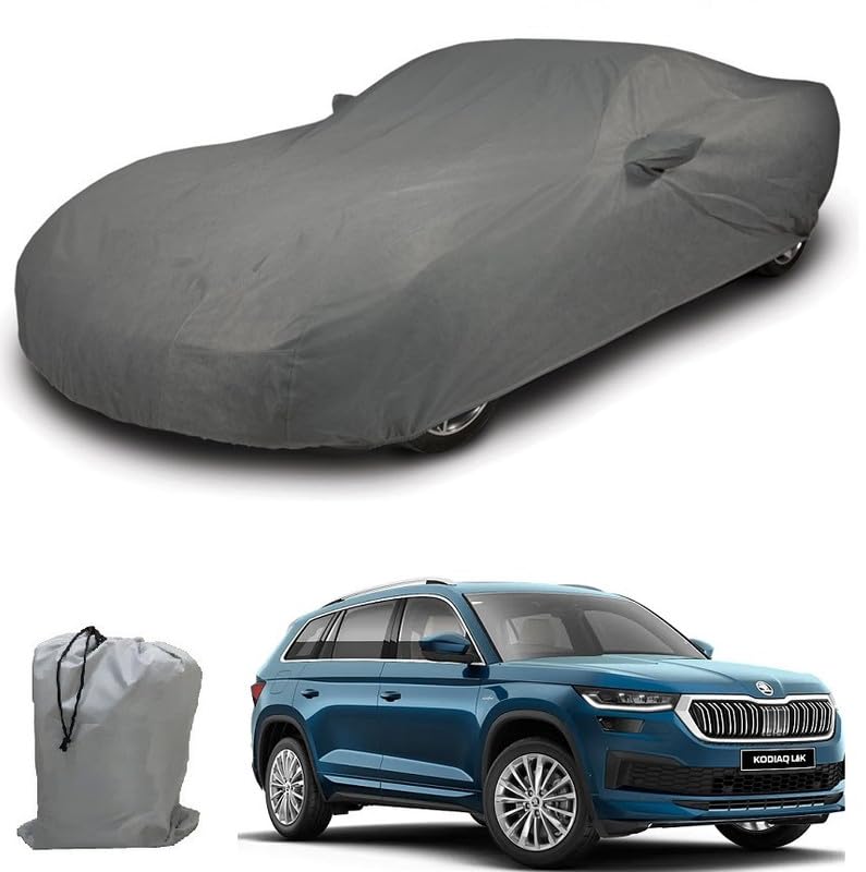 Image of ARCUATE Triple Layer Custom fit Car Body Cover for Skoda Kodiaq |Top Layer Dustrproof | Middle Layer Waterproof | Bottom Layer Scratch Protection | Outdoor Indoor Fabric