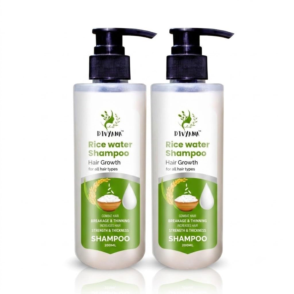 Rice Water Shampoo for Hair Growth (200ml) | Anti-Hair Breakage & Thinning Control | Strengthens & Thickens All Hair Types for Men & Women-image-30