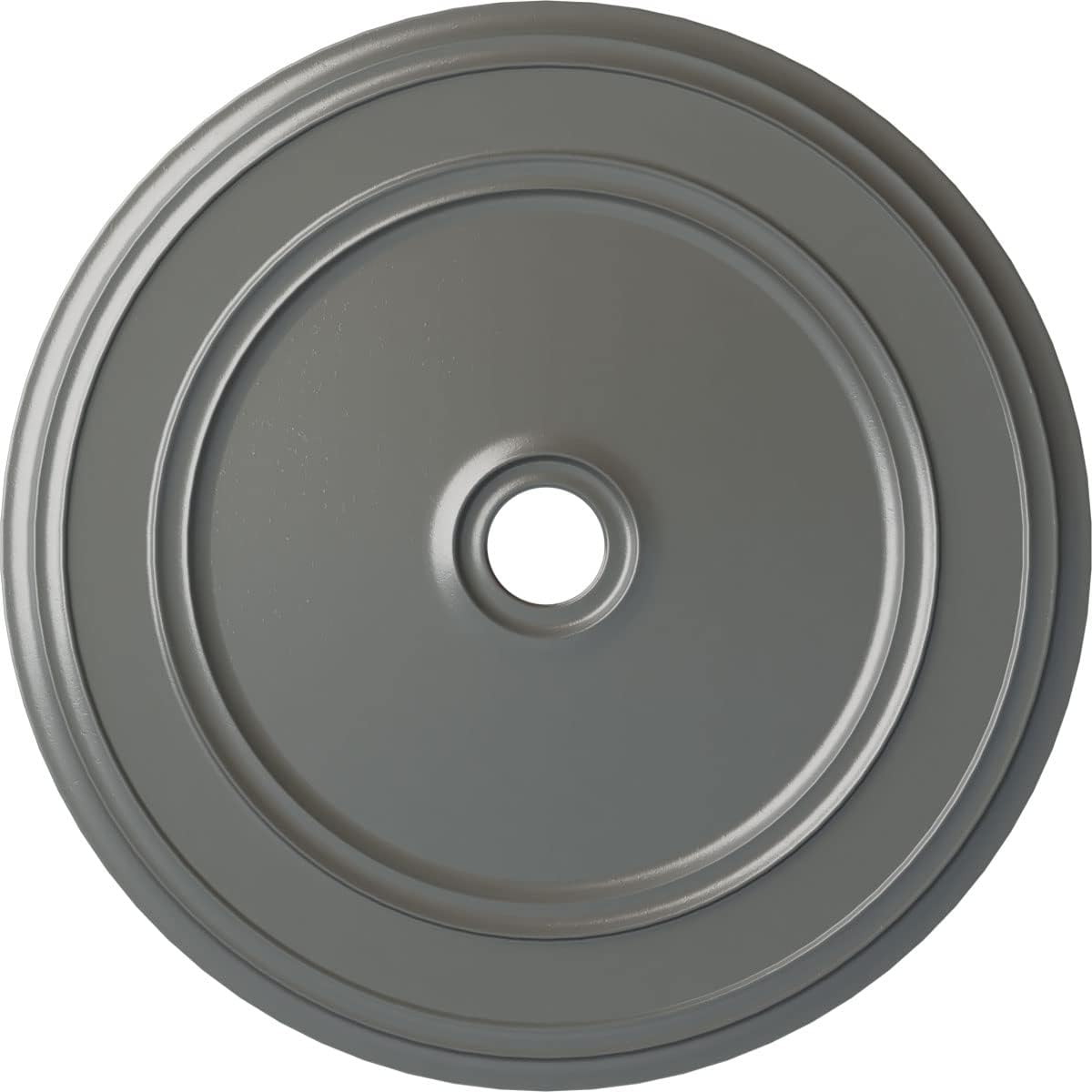 Ekena Millwork CM41CLSLS Classic Ceiling Medallion, 41 1/8"OD x 4"ID x 2 1/8"P, Hand-Painted Silver