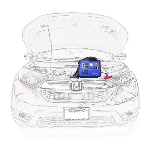 MICHELIN ML0728 Power Source XR1 Portable 1000 Amps Jump Starter with Air Compressor and 400 Watt Peak Surge Power Inverter and Bluetooth