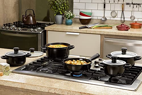 Conjunto Panelas de Cerâmica Duo Smart 5 peças Preto - Ceraflame